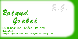 roland grebel business card